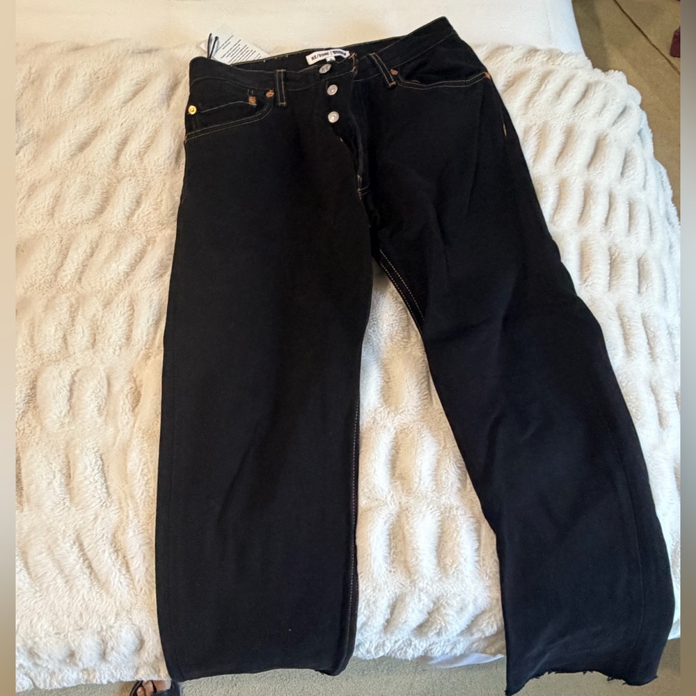Redone X Levi dark wash jeans